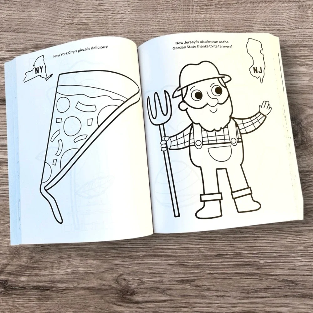 ✅ 5 for $25 - New Educational Coloring: My Big American Road Trip Coloring Book - Picture 6 of 9